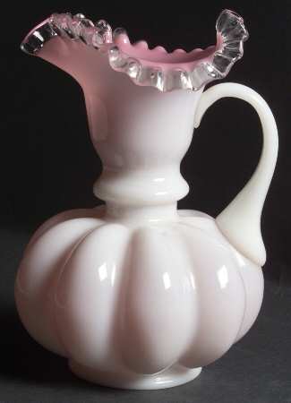 Peach Crest 8" Handled Jug