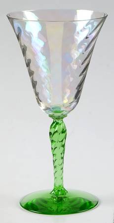 5097-5297 Green Stem (Clear Bowl) by Fostoria