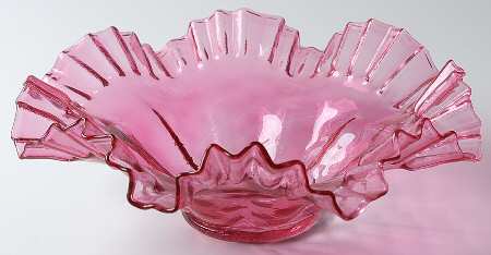 Diamond Optic Ruby (Overlay) 10" Round Bowl