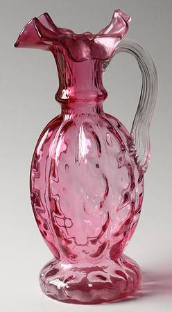 Diamond Optic Ruby (Overlay) 16 Oz Pitcher