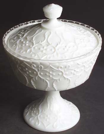 Silver Crest Spanish Lace Footed Candy Dish & Lid