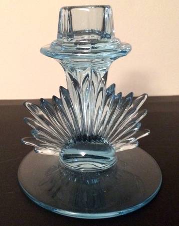 Flame Blue 4" Single Light Candlestick