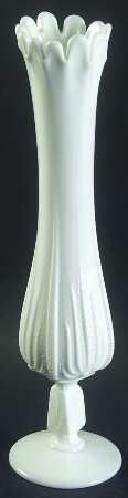 Cactus Milk Glass 12" Swung Bud Vase