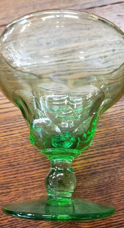 Georgian Green Champagne/Tall Sherbet by Fenton