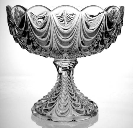 Heavy Drape Round Compote (Height X Width)