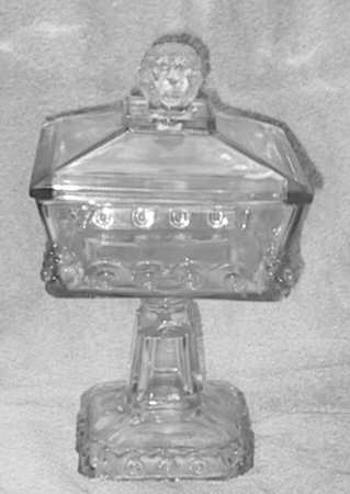 Atlanta (Line #500) 6" Square Compote & Lid