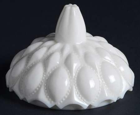 Frisco Milk Glass Lid for Candy Jar