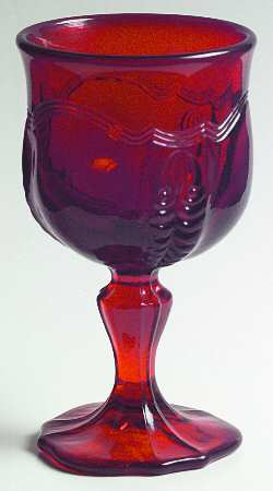 Empress Ruby Wine Glass
