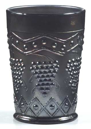 Lattice and Grape (Carnival Cobalt) by Fenton