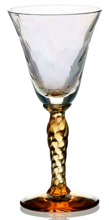 5097 Amber Loop (Optic) Cordial Glass