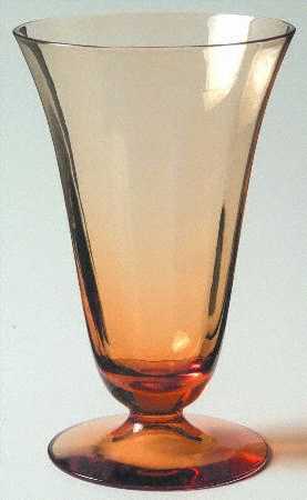 877 Amber Footed Tumbler