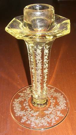 Springtime Yellow (Stem 891) 5" Single Light Candlestick
