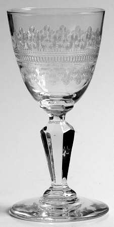 Large Cloverleaf Wine Glass