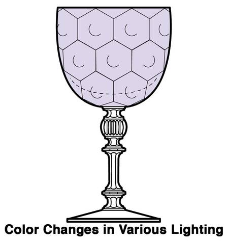 6008 Dimple Optic Wisteria by Fostoria