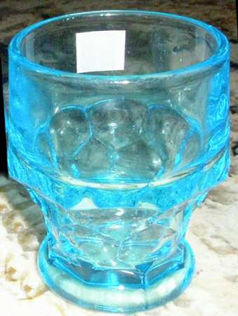 Georgian Blue Flat Tumbler