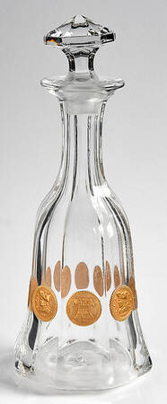 Coin Glass Gold Decoration (Stem 1372) by Fostoria