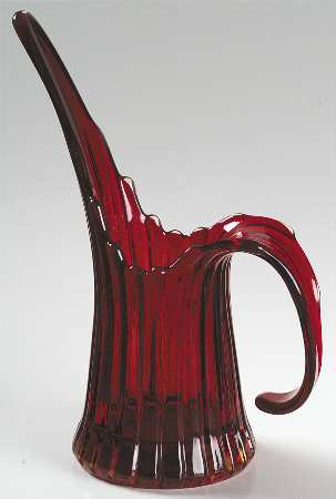 Heirloom Ruby 9" Pitcher Vase