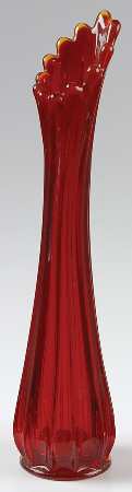 Heirloom Ruby 11" Flower Vase