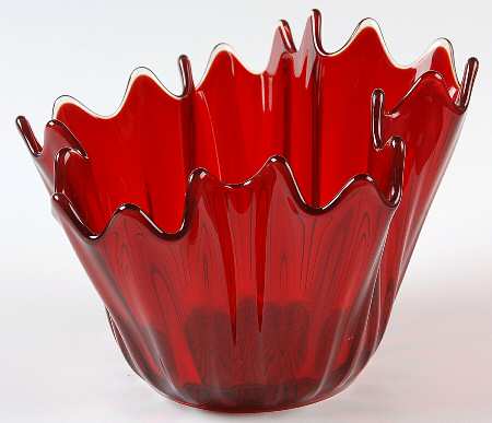 Heirloom Ruby 6" Round Hanky/Handkerchief Bowl