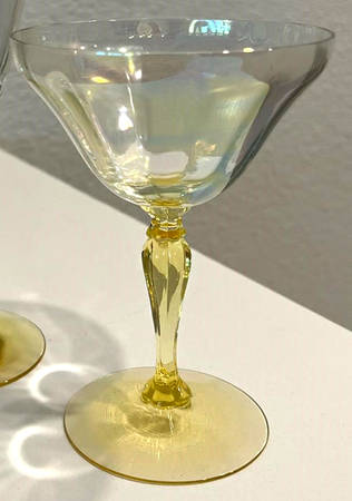 6005 Topaz Mother of Pearl Champagne/Tall Sherbet