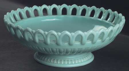 Randolph Aqua 10" Shallow Round Bowl