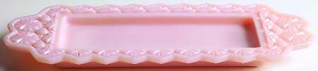 Daisy and Button Pink (Peach) Creamer/Sugar, Tray Only