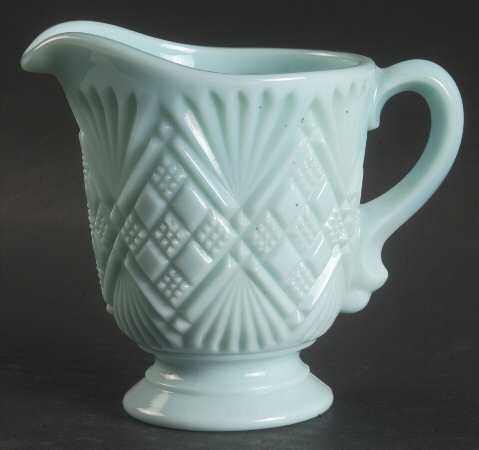 Diamond Sunburst Aqua by Fostoria