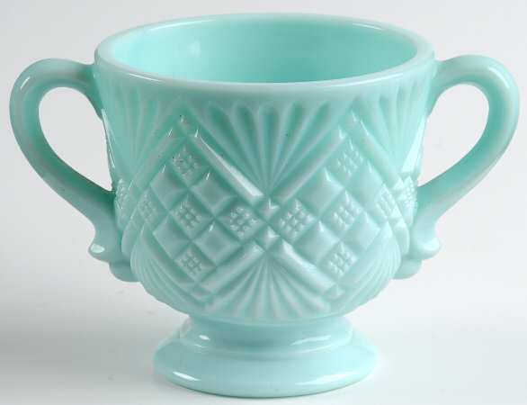 Diamond Sunburst Aqua Open Sugar