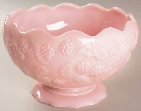 Berry Pink 7" Footed Cupped Bowl