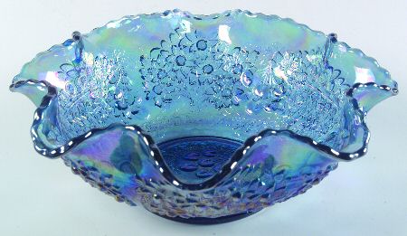 Cherry Chain Blue (Carnival) 9" Round Bowl