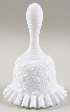 Daisy and Button Milk Glass Bell