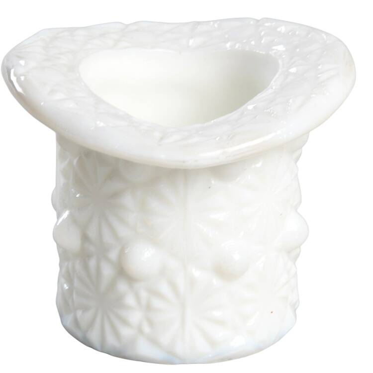 Daisy and Button Milk Glass Toothpick Holder