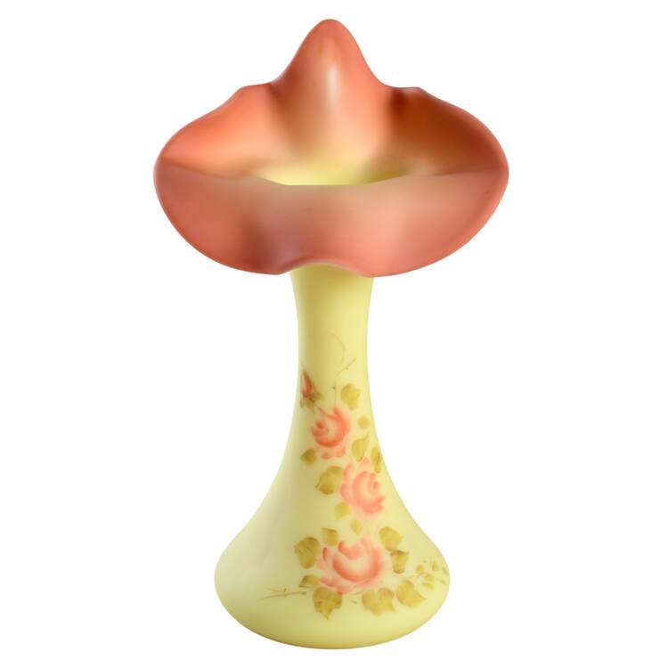 Rose Burmese Jack in the Pulpit Vase