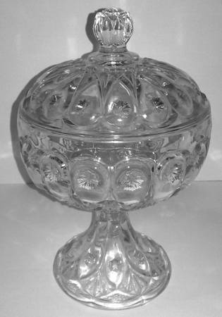 Louise Clear Compote & Lid
