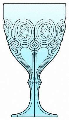 Moonstone Cameo Light Blue