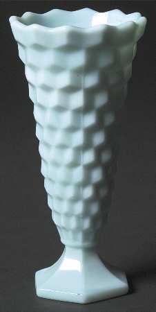 American Clear (Stem 2056) 6" Flared Milk Glass Bud Vase