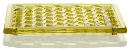 American Clear (Stem 2056) Yellow Lid for Handkerchief Box