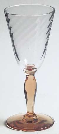 5082 Amber Cordial Glass