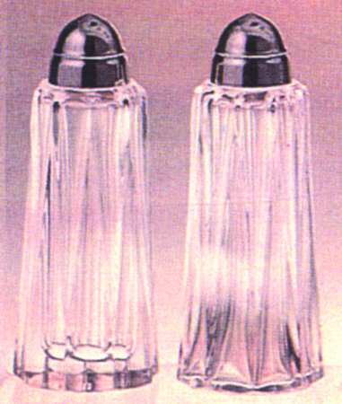 Facets Clear Shaker Set w/Metal Lids
