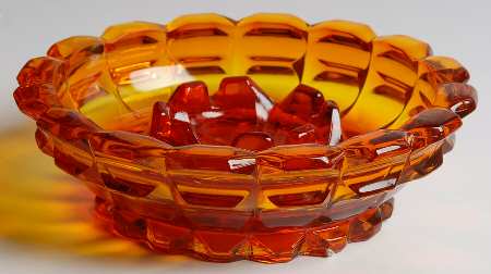 Valencia Orange (Amberina) 7" Ashtray