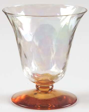 5093 Amber (Iridescent) Oyster or Fruit Cocktail