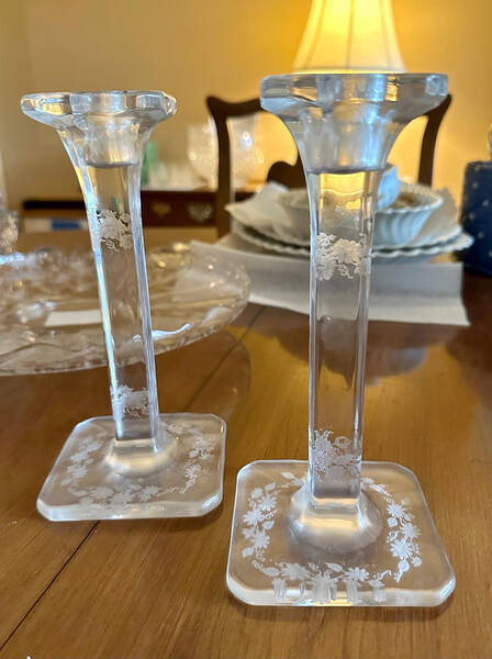 Etch A 7" Single Light Candlestick