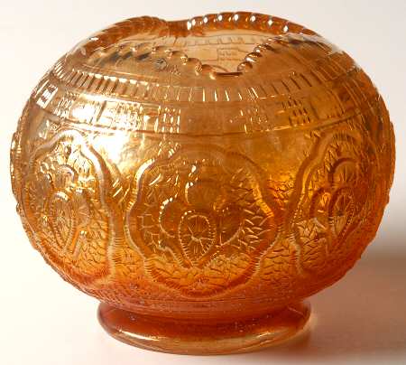 Persian Medallion Marigold (Carnival) 1pc Hair Receiver W/Square Opening