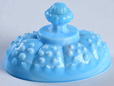 Hobnail Blue (Marble) Lid for Candy Box