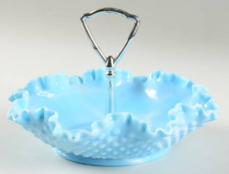 Hobnail Blue (Marble) by Fenton