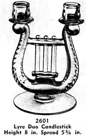 Lyre (Giftware) Double Light Candlestick