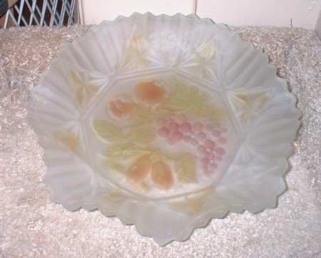 Pioneer (Frosted, Colored Fruit) by Federal Glass 