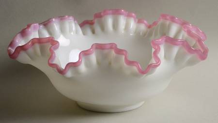 Apple Blossom Crest 10" Round Double Crimped Bowl