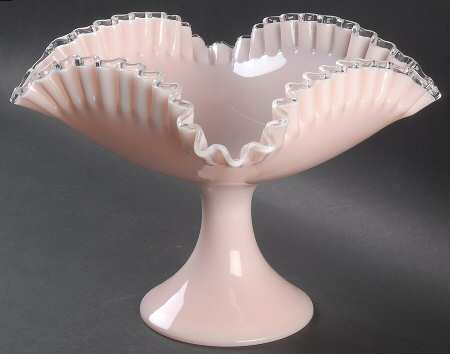 Silver Rose Footed Square Bowl