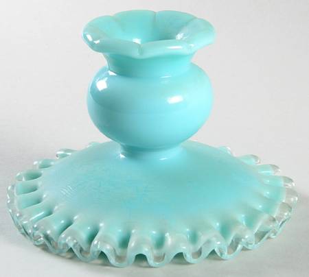 Silver Turquoise 3" Single Light Candlestick